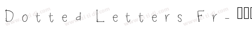Dotted Letters Fr字体转换